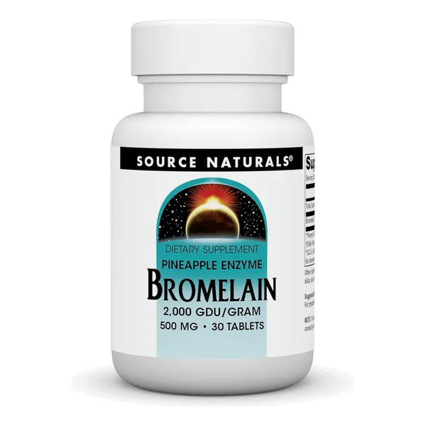 Bromelina 500mg 2000gdu Digestión Natural 30 Tabletas Usa