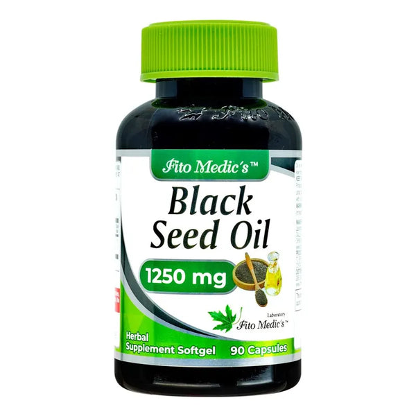 Aceite De Semilla Negra Orgánico 1250 Mg 90 Cápsulas Blandas Calidad Premium