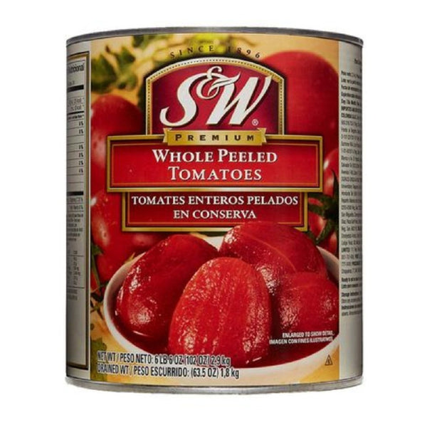 Tomates Enteros 102 Oz S&W Sabrosos Y Naturales No-GMO