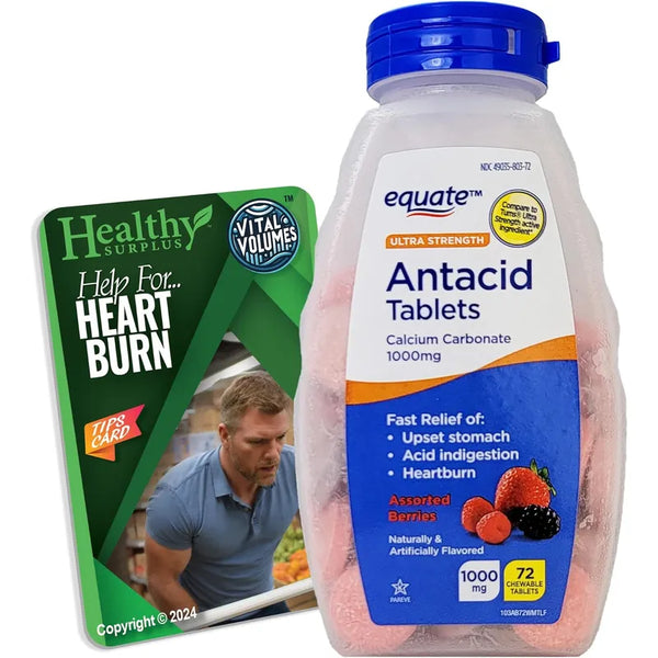 Antiacido Ultra Fuerte Tabletas Masticables Carbonato Calcio Sin Acidez Rápido Alivio