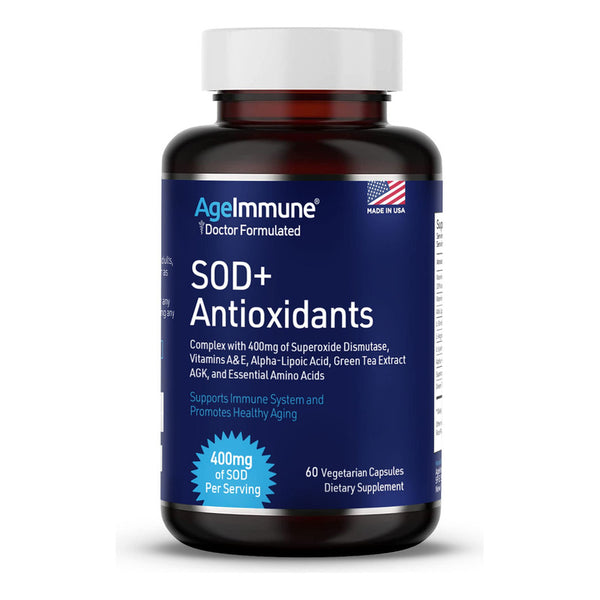 Antioxidantes Sod Complejo 400 Mg Para Envejecimiento Saludable