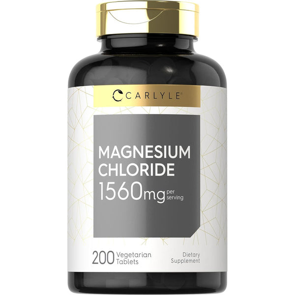 Cloruro De Magnesio 1560 Mg Carlyle 200 Tabletas Vegetariano