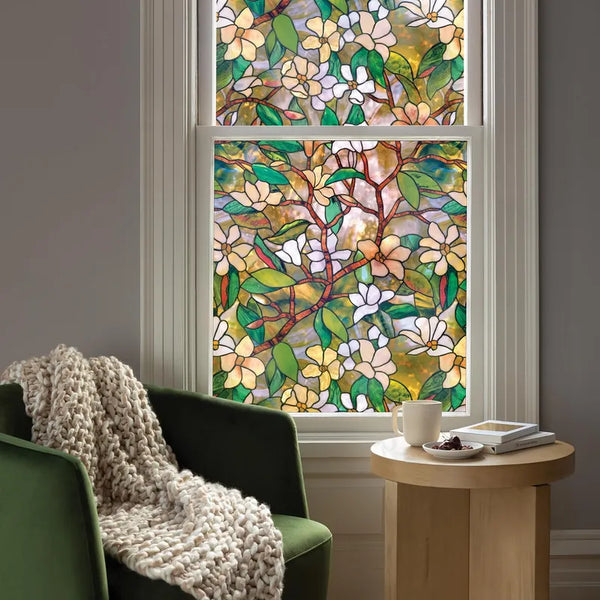 Película Para Ventana Artscape Diseño Magnolia Protección UV