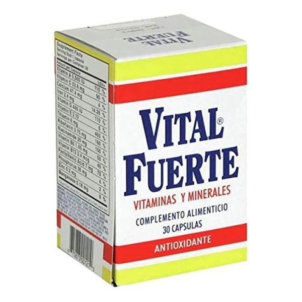 Vitaminas Y Minerales Antioxidante Vital Fuerte Para Más Energía Y Fuerza