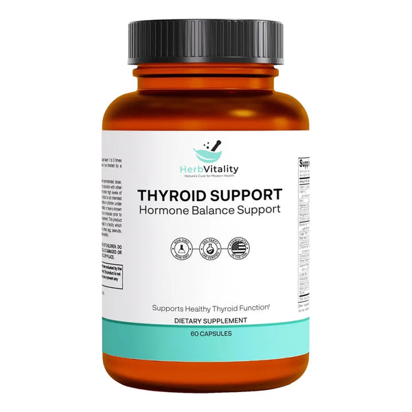 Apoyo Tiroides Yodo Algas Ashwagandha Selenio Zinc Energía