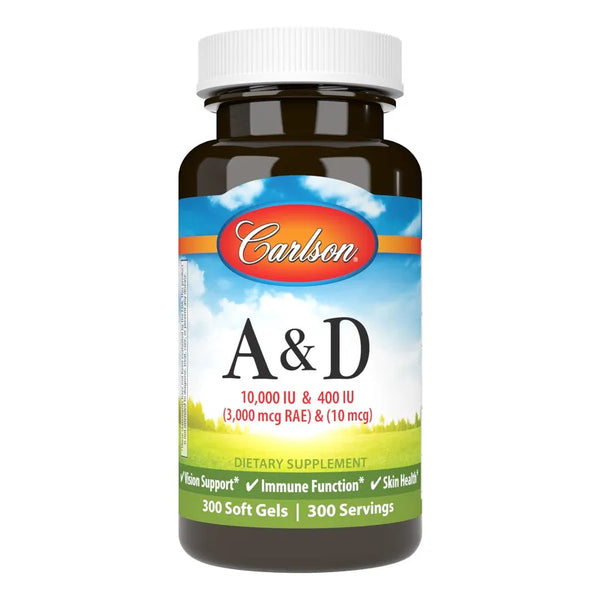 Vitamina A D3 Apoyo Vision Y Piel Con 300 Geles Suaves