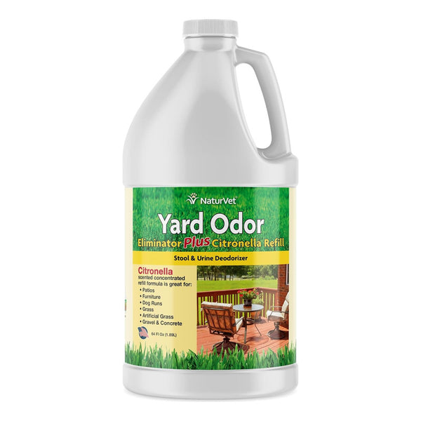 Eliminador De Olores Naturvet Con Citronella Para Jardin 64 Oz