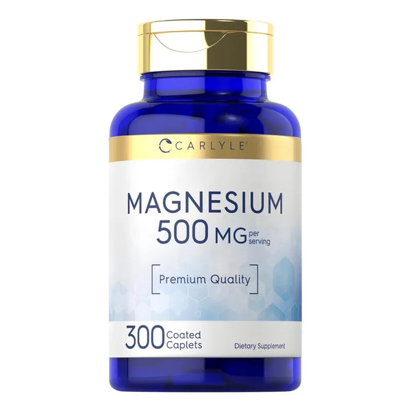 Carlyle Magnesio 500mg 300 Cápsulas Sin Gluten Gran Soporte Muscular