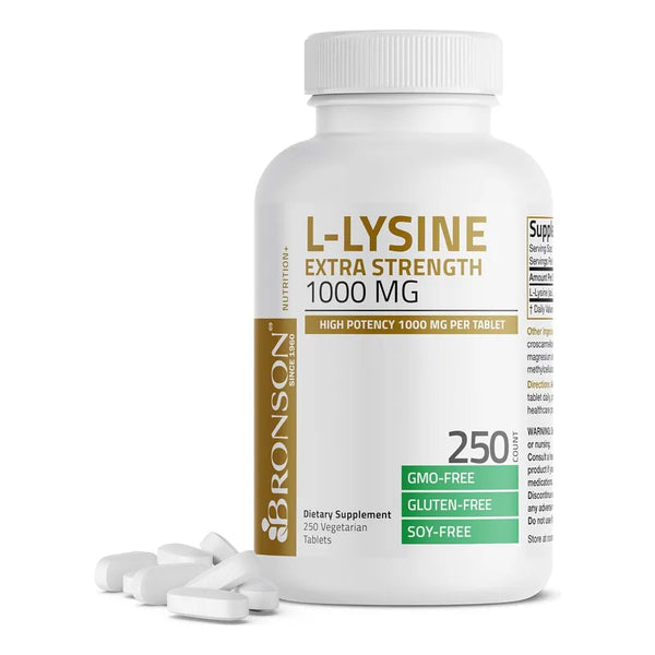 Bronson L-Lisina Extra Potente 1000 Mg Apoyo Inmunológico
