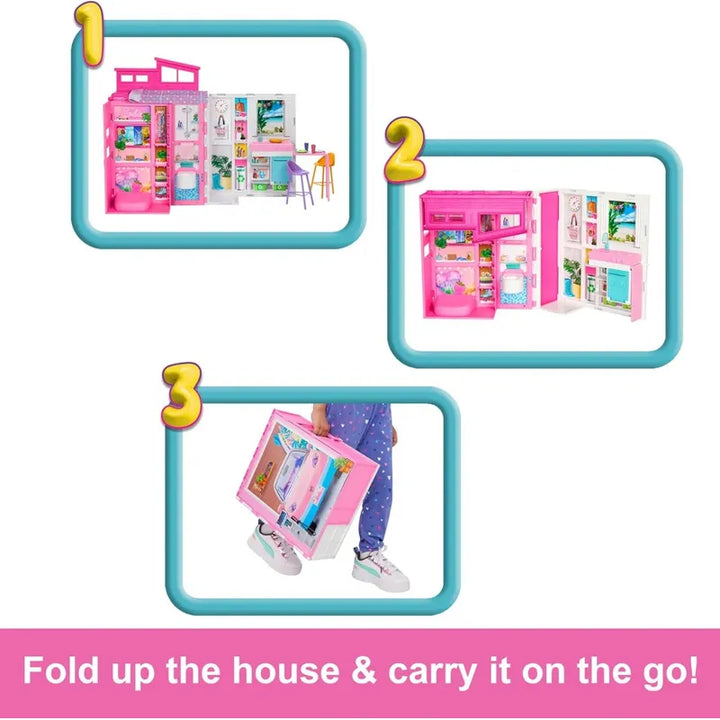 Barbie Juego De Casa De Muñecas Casa De Escapada Con 4 Areas - Imagen 3