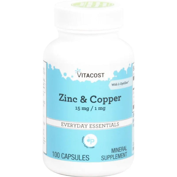 Zinc Y Cobre 15 Mg 100 Cápsulas Fortalecen Salud Integral