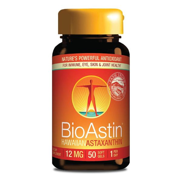 Bioastin Hawaiian Astaxanthin 12 Mg Antioxidante Potente Para Salud Y Bienestar
