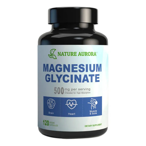 Capsulas De Glicinato De Magnesio Quelado De 500 Mg Para Dormir