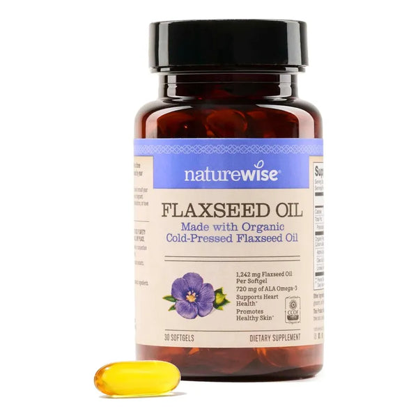 Aceite De Linaza Orgánico 1200 Mg Omega 3 6 9 Suplemento Saludable