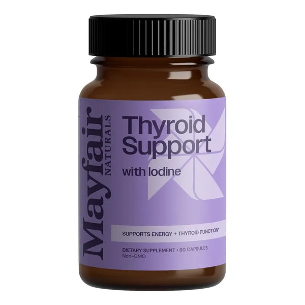 Apoyo Natural Tiroideo Yodo 60 Cápsulas Energía Y Salud Tiroides