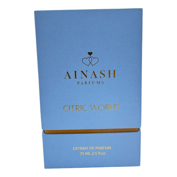 Perfume Ainash Citric World Aroma Fresco Y Energizante Todo El Día