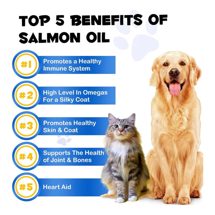 Aceite De Salmón De Alaska Para Perros Con Omega 3 Ácidos Gr - Imagen 2