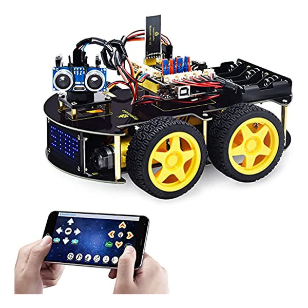 Keyestudio Smart Car Robot 4WD Kit Educativo para Arduino Programable Robot STEM