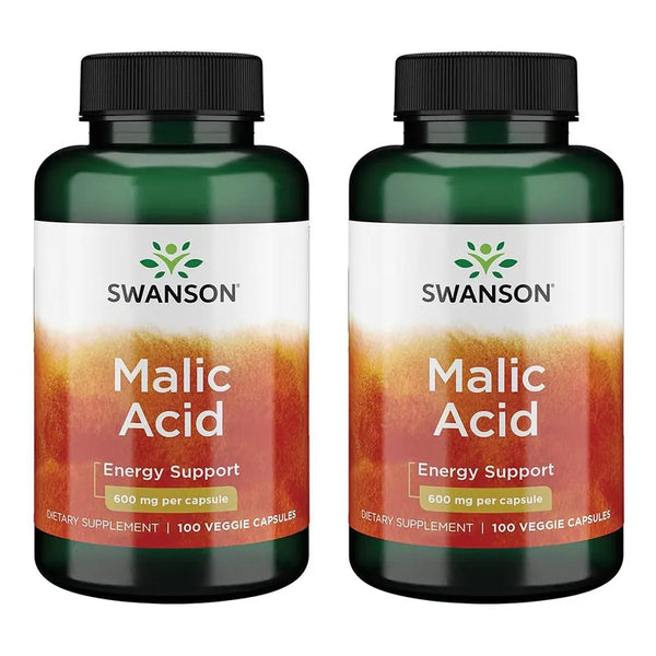 Acido Malico Natural 600 Mg 100 Capsulas Veg Swanson Energia