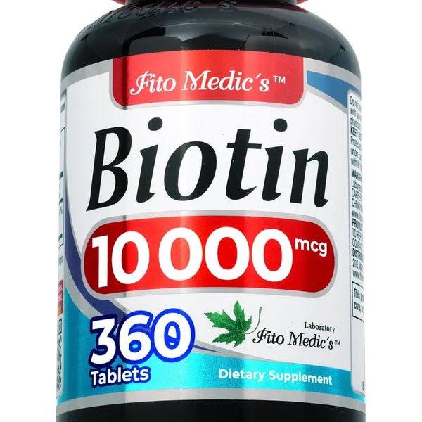 Capsulas Biotina 10000 Mcg Para El Cabello 360 U