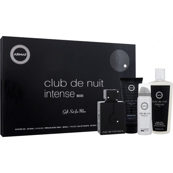 Set Armaf Club De Nuit Intense Man Edt 105ml Gel Y Body Spray