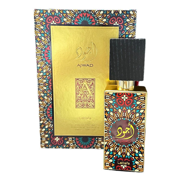 Lattafa Ajwad Perfume Unisex Amaderado Aromático para Hombre y Mujer