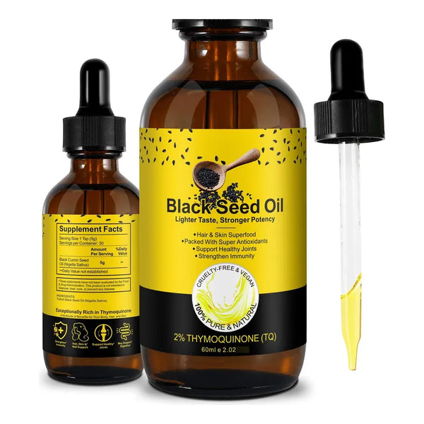 Aceite De Semilla Negra Orgánico 100 Puro Prensado En Frío Para Tu Salud Y Belleza