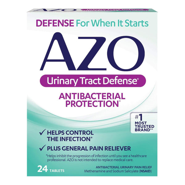 Azo Defensa Antibacterial Tracto Urinario Proteccion 24 Tabs
