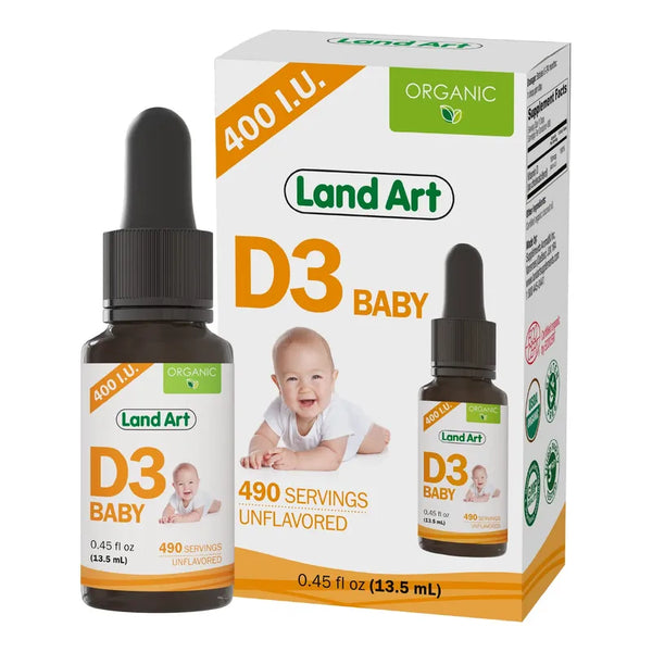 Gotas Organicas De Vitamina D3 Para Bebe 400 Ui Sin Ogm Ni Gluten