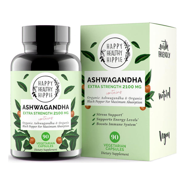 Ashwagandha 2100 Mg Extra Potente Para Estrés Y Energía Óptima 90 Capsulas