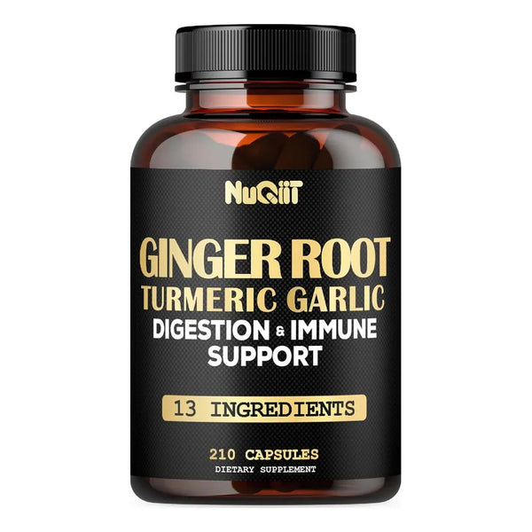 Capsulas De Jengibre Curcuma Y Ajo 1000 Mg Salud Y Bienestar Optimizados