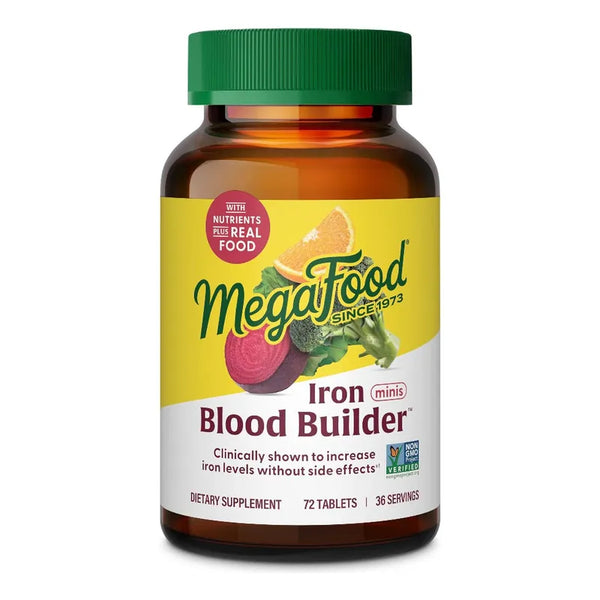 Aumenta Hierro Y Energía Sin Náuseas MegaFood Blood Builder Minis Suplemento