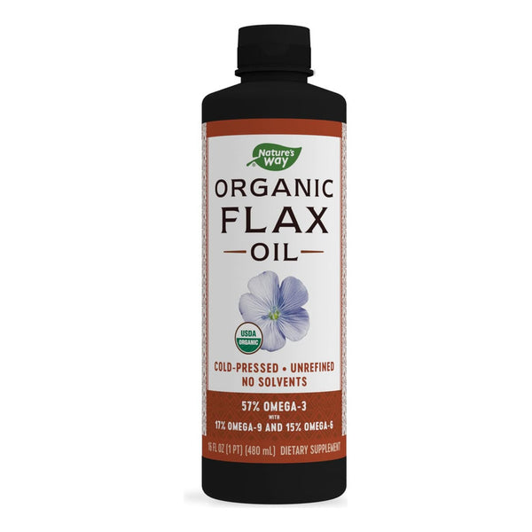 Aceite De Lino Organico 473ml Premium Sin Aditivos Omega 3 Saludable