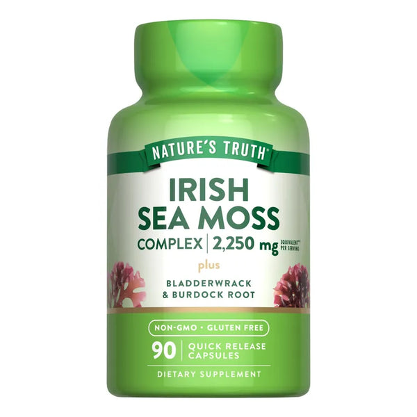 Capsulas De Musgo Marino Irlandes Natures Truth 2250 Mg Calidad Superior