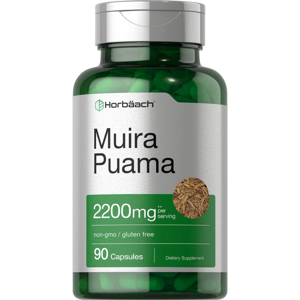 Extracto Raiz Muira Puama 2200 Mg 90 Capsulas Energia Natural