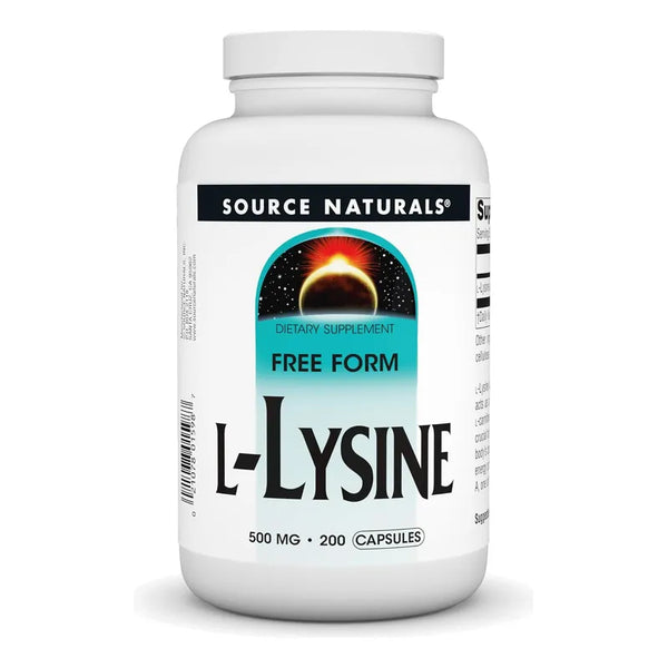 Aminoácidos L-Lisina Energía Y Colágeno 200 Cápsulas Source Naturals