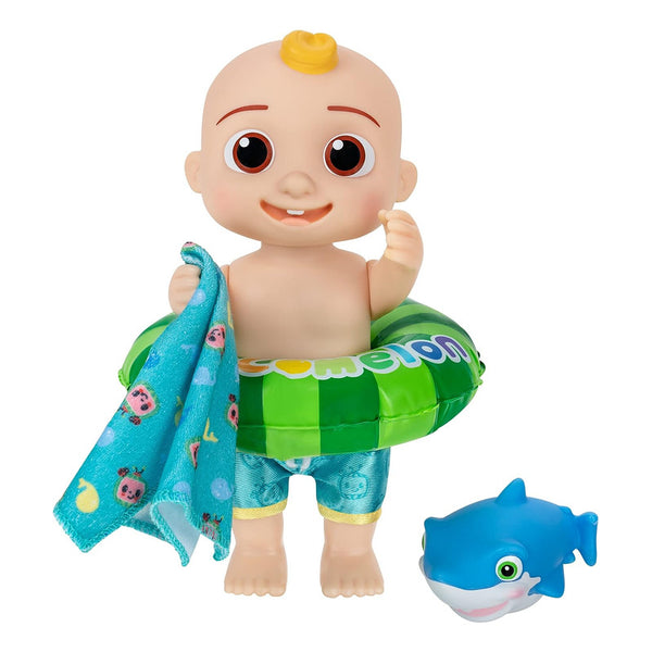 CoComelon Muñeca Splish Splash JJ Con Accesorios de Agua para Jugar y Aprender