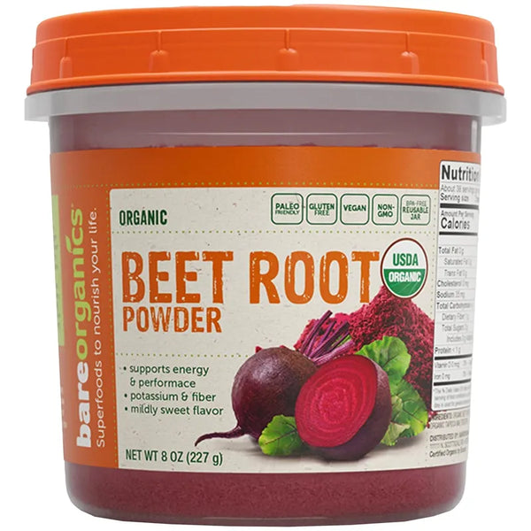Bareorganics Raiz De Remolacha Polvo Superalimento 227 Gr Orgánico