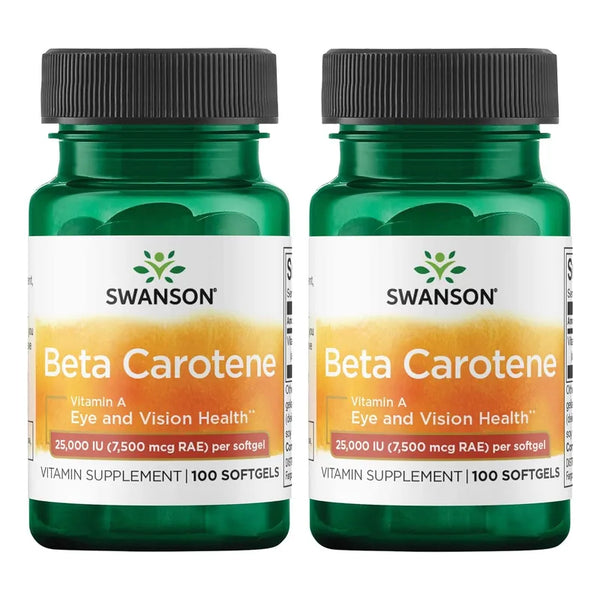 Betacaroteno Vitamina A 25000 Iu Swanson 100 Cápsulas Para Salud Vital