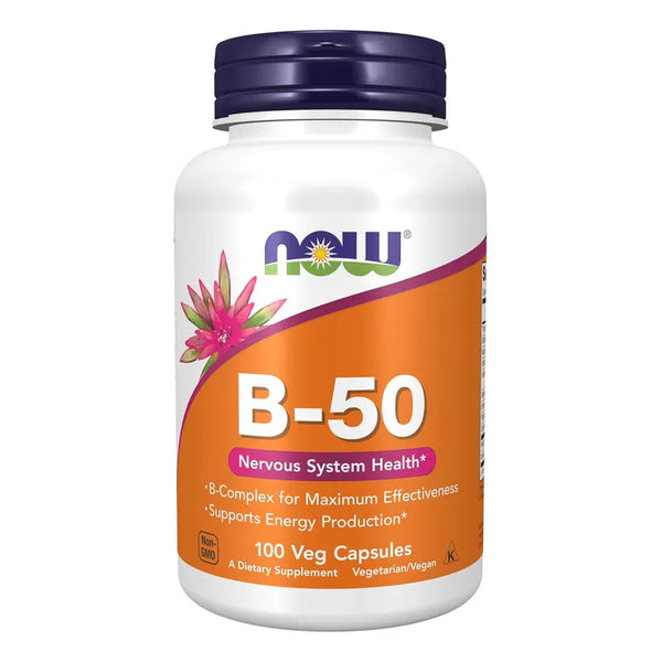 Vitamina B50 50 Mg Energia Salud Nervioso 100 Capsulas Vegetales