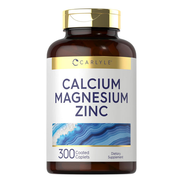 Cápsulas De Calcio Magnesio Y Zinc 300 Unidades Suplemento Vegano