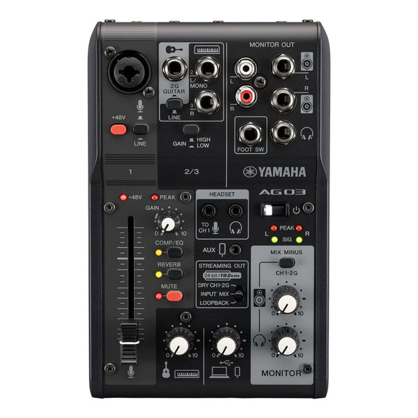 Mezclador Yamaha Ag03mk2 Para Streaming Directo Con Efectos DSP