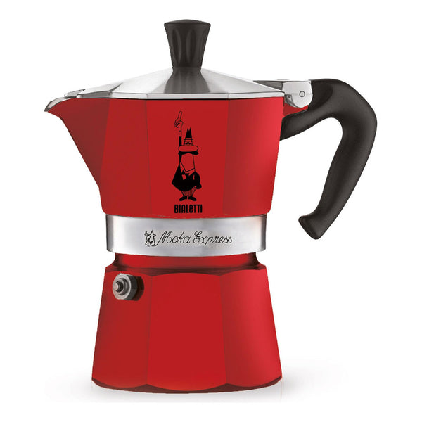 Máquina De Café Espresso Bialetti Moka Express Roja 1 Taza Ideal Para Ti