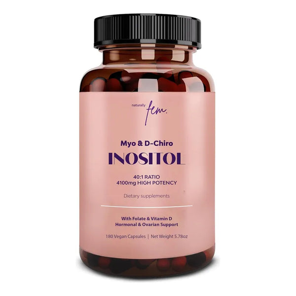 Myo-Inositol D-Chiro Inositol 4100mg Suplemento Femenino Balance Hormonal