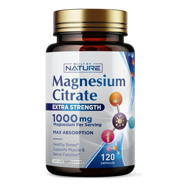 Citrato De Magnesio 1000 Mg Suplemento Alta Absorcion Y Potencia