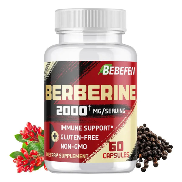 Berberina Hcl 2000mg Suplemento Immunológico Y Cardiovascular