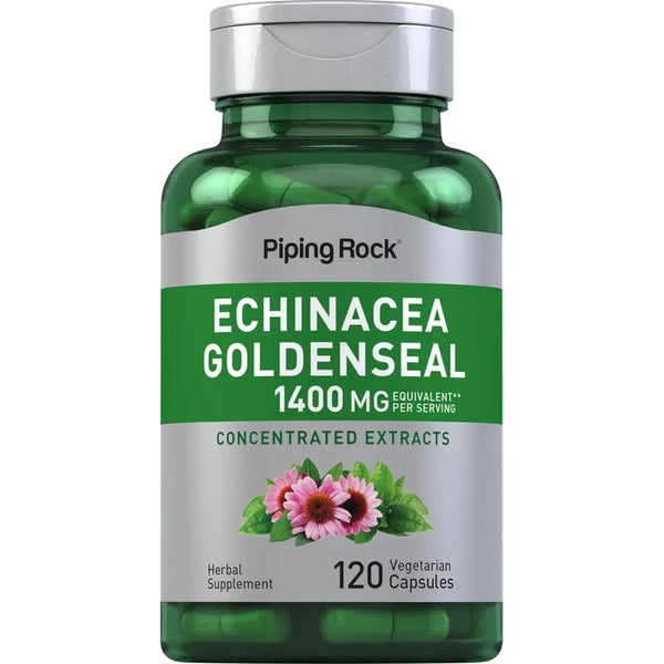 Capsulas Sello De Oro De Equinacea 1400 Mg 120 Unidades Suplemento Sin Gluten