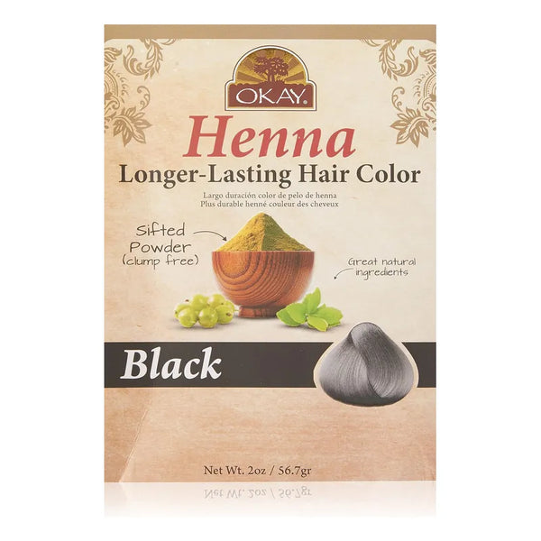 Henna Color Negro 50g Tinte Natural Para Cabello Mas Brillo