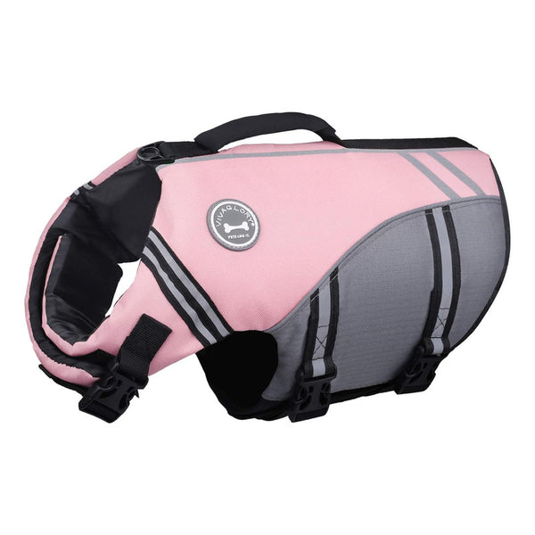 Chaleco Salvavidas Deportivo Para Perro Vivaglory Alta Flotabilidad Rosa Sakura