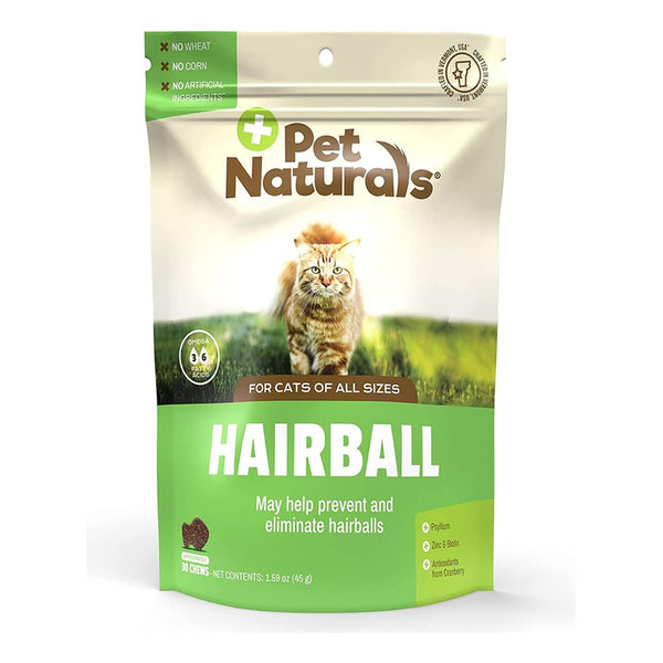 Suplementos Para Gatos 30 Masticables Pet Naturals Hairball Control